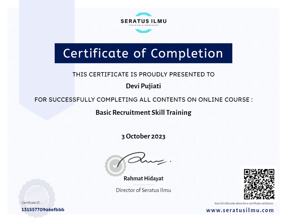 Basic Recruitment Skill Training